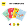 OPPI Kreatywny zestaw konstrukcyjny mały Piks Small 24 el. + Zestaw 24 kart kreatywnych 3+