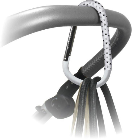 Dooky Uniwersalny hak/zaczep do wózka Grey Crown