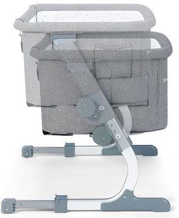 Kinderkraft Uno Up Łóżeczko Dostawne Grey Melange