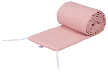 Waldin Łóżeczko Dostawne 2w1 z Wyposażeniem 77 Natural / Różowy