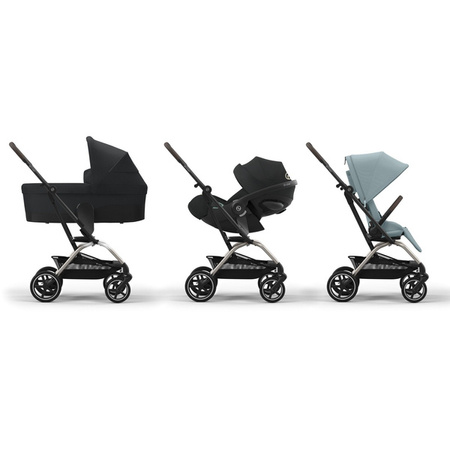 Cybex Eezy S Twist Plus 2 Wózek Spacerowy Rama Taupe Stormy Blue 2024