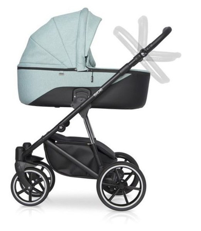 Riko Side Wózek Głęboko-Spacerowy 2w1 Mint