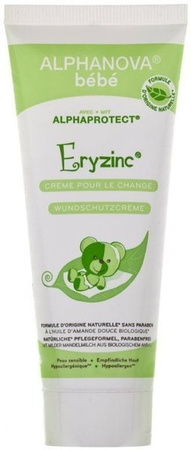 Alphanova Bebe, Naturalny Krem Leczniczy przeciw Odparzeniom Eryzinc, 75g