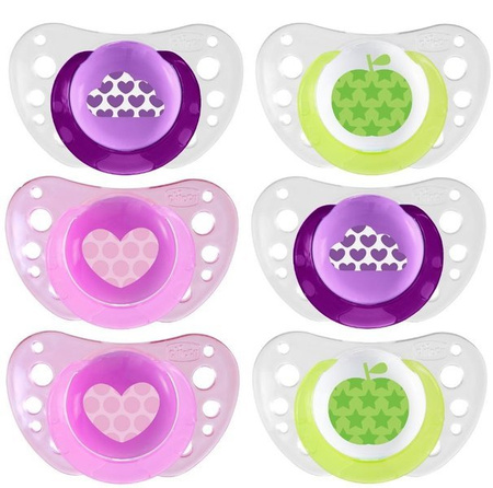 Chicco Physioforma Air Smoczek Uspokajający Silikonowy 6-16M+ 2Szt. Różowy