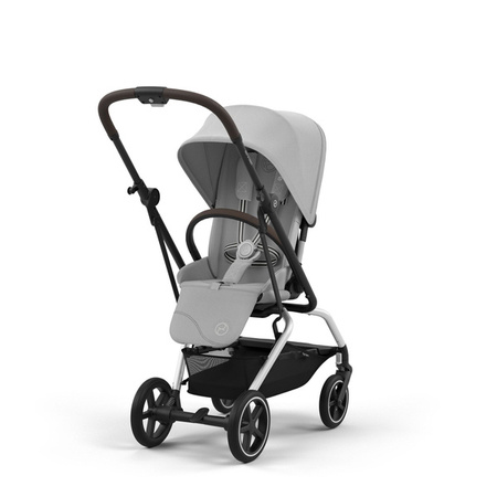 Cybex Eezy S Twist Plus 2 Wózek Spacerowy Rama Srebrna Fog Grey 2024 + Folia Przeciwdeszczowa