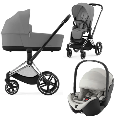 Cybex Priam 4.0 Wózek Głęboko-Spacerowy + Britax Romer Baby-Safe Pro Fotelik Samochodowy 0-13kg