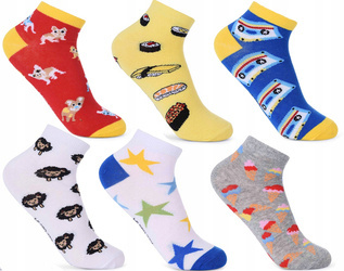 Be Snazzy Skarpety Stopki 36 - 38 i 39 - 41 Mix Wzorów i Kolorów