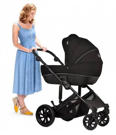 Kinderkraft Prime Lite Wózek Głęboko-Spacerowy 2w1 Deep Black