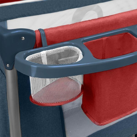 Lionelo Thomi Łóżeczko Turystyczne Burgundy Blue