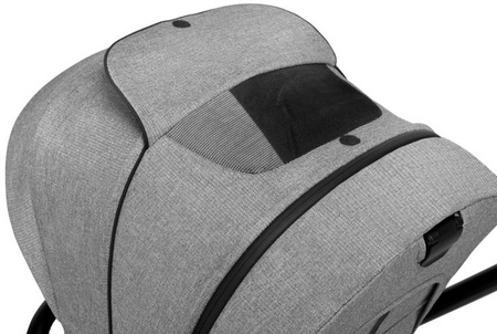Lionelo Mika Wózek Głęboko-Spacerowy + Fotelik Samochodowy 0-13 kg 3w1 Grey Stone