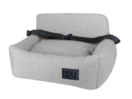 Petto Oi Cozy Single Siedzisko Samochodowe Fotelik Dla Psa Szary