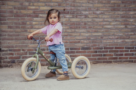 Trybike Pierwszy Rowerek Trójkołowy Dziecięcy Biegowy 2w1 Zielony Matowy