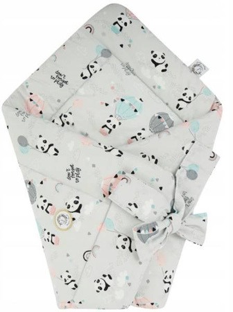Bonjour Cherie Bambusowy Rożek Dla Niemowlaka 74x74 cm Panda