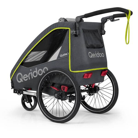 Qeridoo Qupa 1 Przyczepka Rowerowa Lime