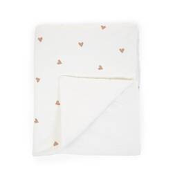 Childhome Kocyk 80 x 100 cm Jersey Hearts