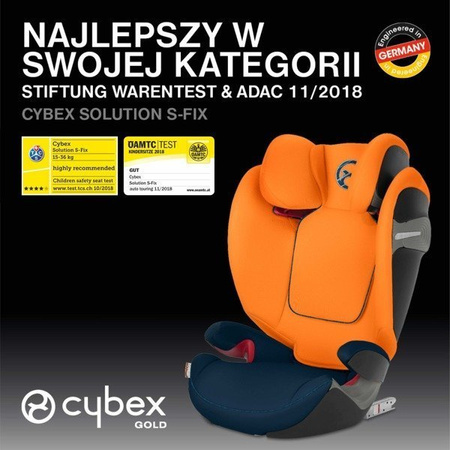 Cybex Solution S-Fix Fotelik Samochodowy 15-36kg 4* ADAC Magnolia Pink