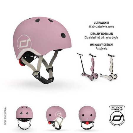 Scootandride Kask XXS-S dla dzieci 1-5 lat Wildberry