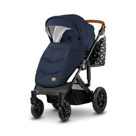 Kinderkraft Prime Wózek Głęboko-Spacerowy 3w1 + Mommy Bag Deep Navy