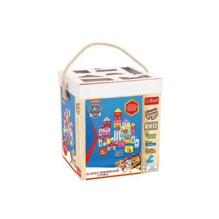 Trefl Klocki Drewniane Cyferki Psi Patrol