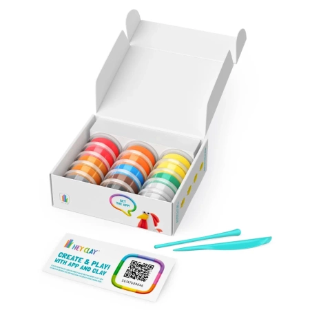 Hey Clay - Masa plastyczna Ptaki z farmy + akcesoria