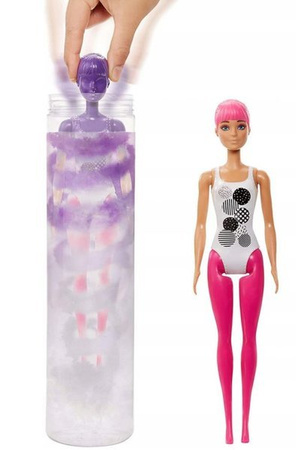 Barbie Kolorowa Niespodzianka Lalka w Tubie GTR94