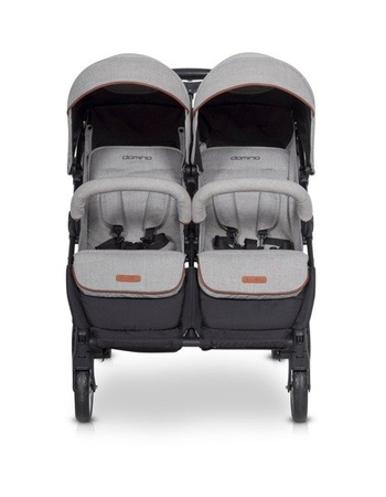 Easy Go Domino Wózek Bliźniaczy Latte