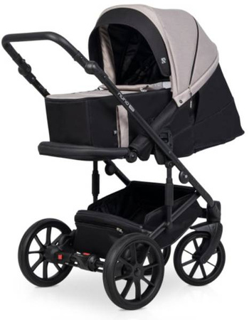 Riko Nuno Pro Wózek Głęboko-Spacerowy 2w1 z Miękką Gondolą Sand