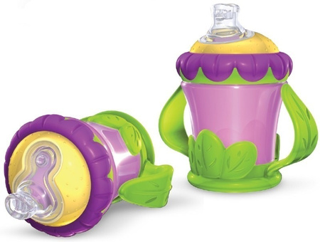Nuby Kubek Niekapek 300 ml - Kwiat
