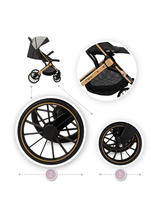 MoMi Estelle Dakar Wózek Spacerowy Leopard