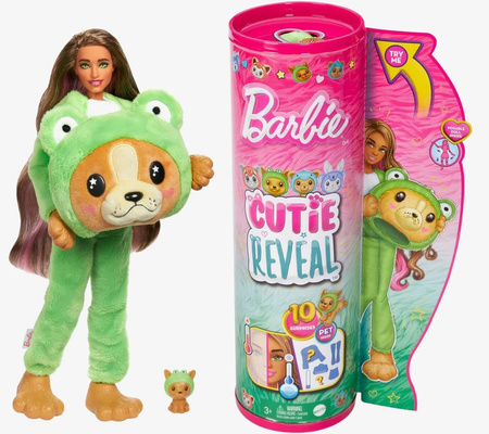 Barbie Cutie Reveal Lalka Piesek Żaba