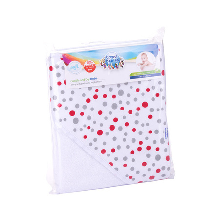 Canpol Babies Okrycie Kąpielowe Dla Niemowląt z Kapturkiem 80x95cm 26/300Mix