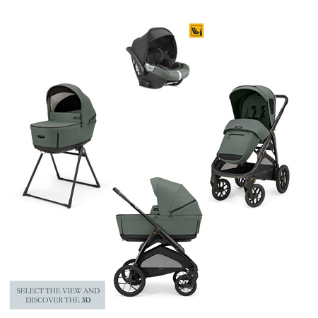 Inglesina Aptica XT System Quattro Wózek Głęboko-Spacerowy z Fotelikiem Darwin Infant Taiga Green