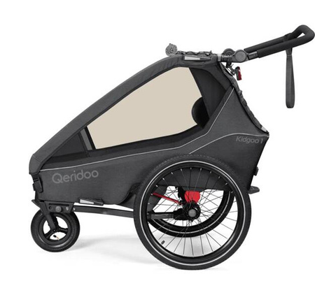 Qeridoo Kidgoo1 Przyczepka Rowerowa Steel Grey