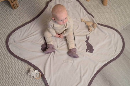 Lodger Polarowy Wielofunkcyjny Otulacz Do Fotelika Samochodowego Szary Fleece Drizzle