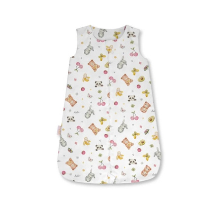 Waldin Śpiworek 0.5 TOG CandyCute Biały Rozmiar S