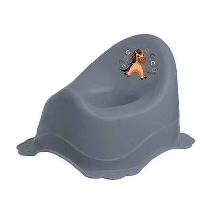 Maltex Minimal Nocnik 2K Konik Stalowy Szary