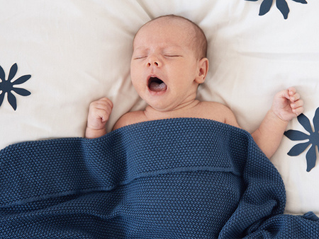 Piapi Kocyk 80x100 cm bambusowy denim kolekcja HandyBlanky