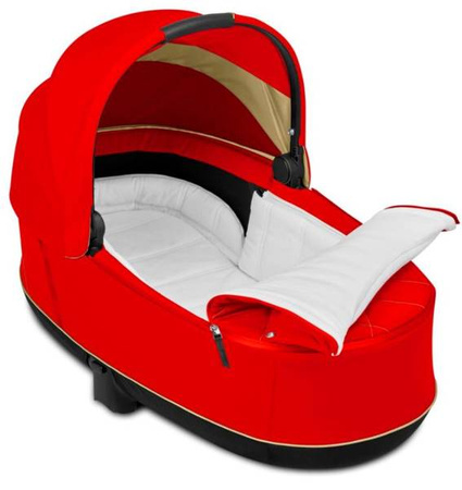 Cybex e-Priam 4.0 Rama ze Stelażem Siedziska + Gondola Wózek Głęboki Autumn Gold