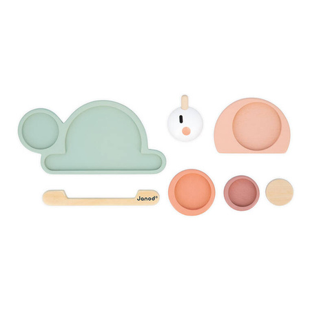 Janod Drewniana układanka sensoryczna Ślimak Sweet Cocoon 12 m +