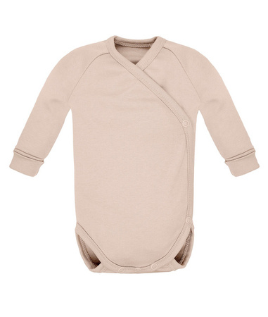 Poofi Body z Długim Rękawem Rozmiar 56 0-2m Latte