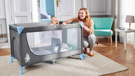 Kinderkraft Joy Łóżeczko Turystyczne Niebieski