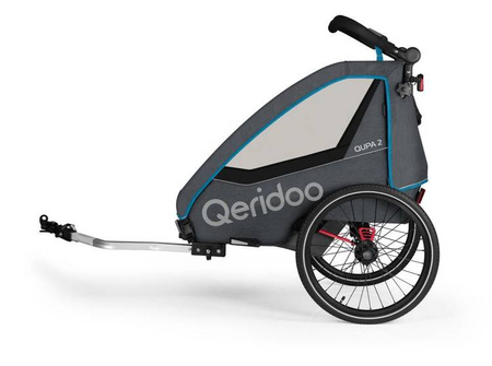 Qeridoo Qupa 2 Przyczepka Rowerowa Blue