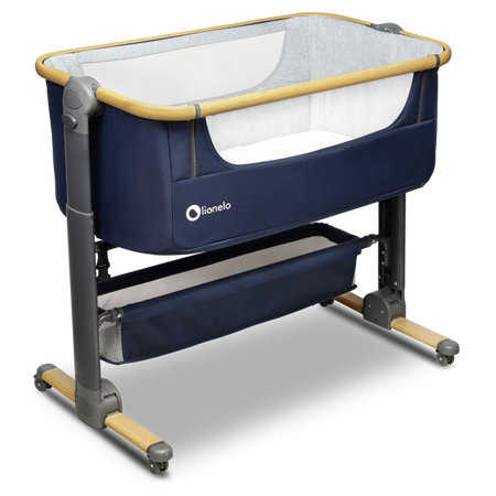 Lionelo Łóżeczko 3 w 1 Timon + Materac Navy Blue