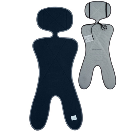 Simple Wool Little Merry 2.0 Wkładka Termoaktywna z Wełny Merino do Fotelika 0-13 kg Czarny