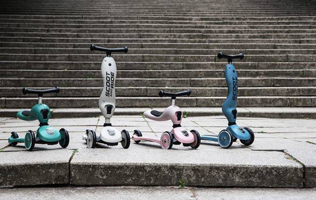 Scootandride Highwaykick 1 2w1 Jeździk i Hulajnoga 1-5 lat + Kask XXS-S Dla Dzieci 1-5 Lat Ash