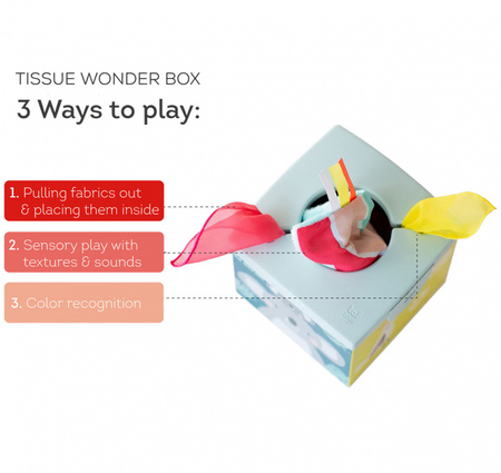 Taf Toys Sensoryczne Pudełko na Chusteczki Zabawa i Rozwój