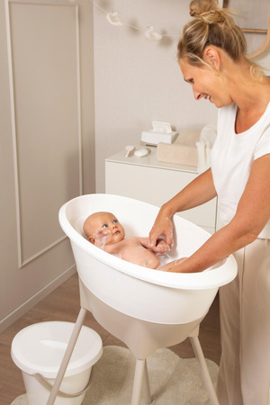 Luma Zestaw Kąpielowy 8 Elementów Wanienka i Akcesoria Pure Oat