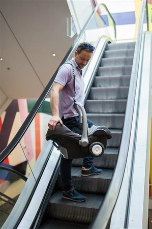 Rollersy Adaptery z Kółkami do Fotelików Samochodowych Grey