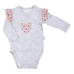 Nicol Body Niemowlęce Rozpinane Kopertowe Dla Dziewczynki Długi Rękaw Oli Rozmiar 62