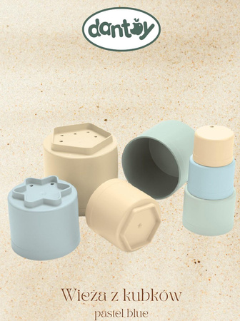 Dantoy Wieża z kubków 7 elem.